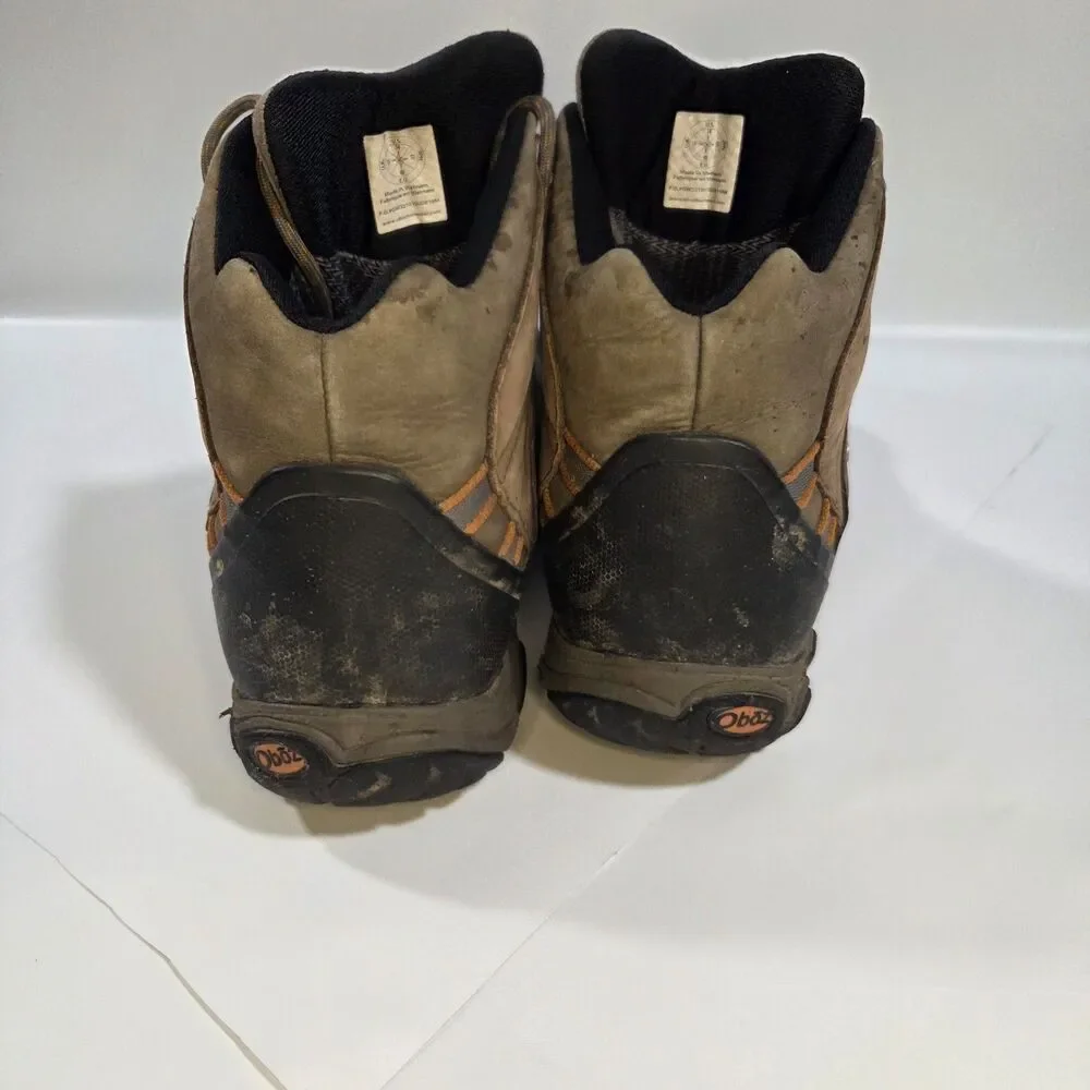 Oboz Bridger Mid B-Dry Men's Hiking Boots, Waterproof, Sudan Brown, Size 14
